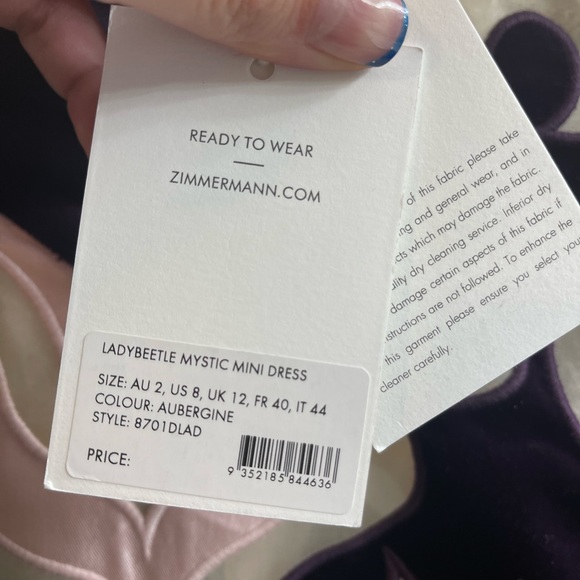 Zimmermann Ladybeetle Mystic Velvet Dress - Picture 8 of 9